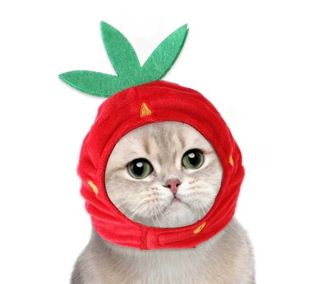 面白いペットヘッドバンド ぬいぐるみ 毛糸 猫 犬 キャップ パンダ 豚 ペット 暖かい ペット帽子 ひよこ コスプレ用品 ヘッドドレス コスチューム