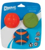 Chuckit Fetch Medley Dog Ball Dog Toys, Pack of 3