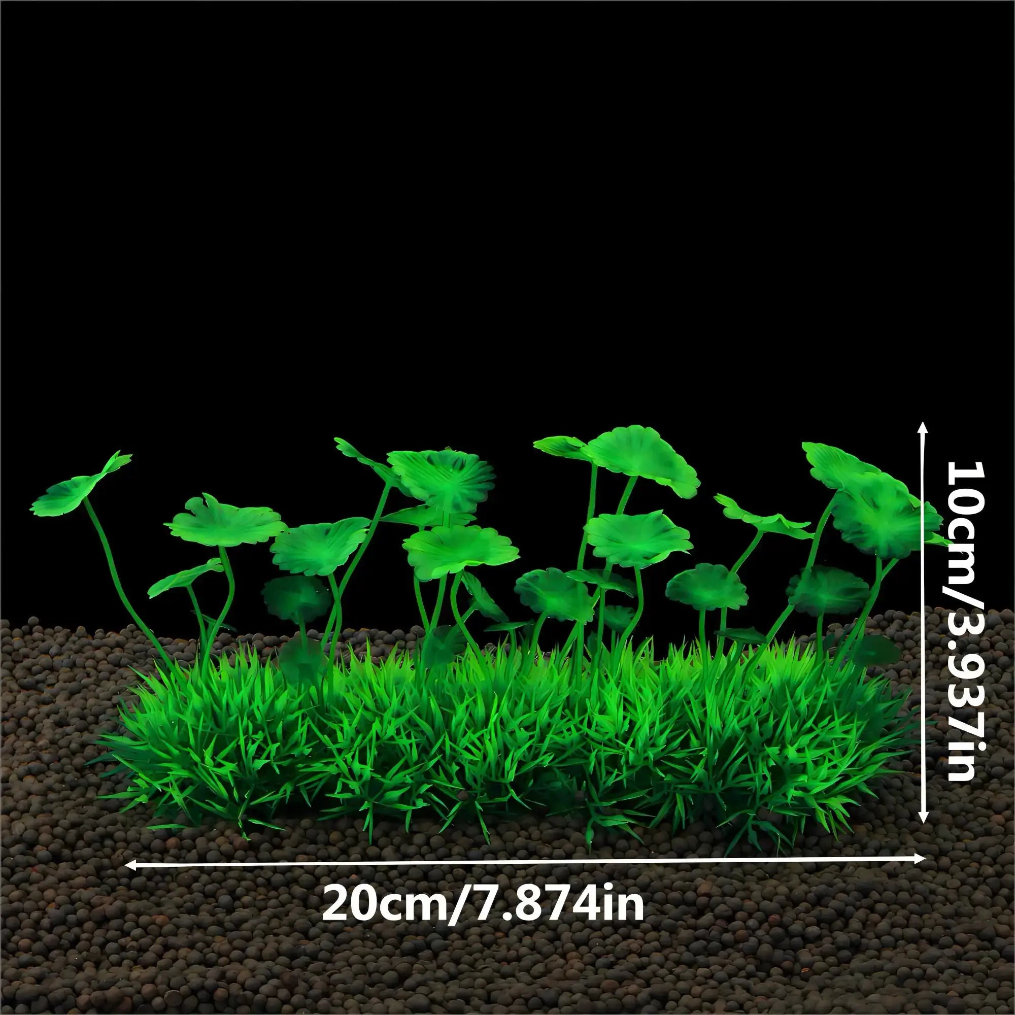 1 Pc Plastic Aquarium Water Plant Decoration Fish Tank Artificial Ornamental Green Grass Plant Underwater Water Plant Decoration