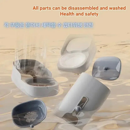 New Pet Cat Large Capacity Water Food Automatic Feeder Drinking Water Supplies Food Container Water Dispenser Dry Wet Separation