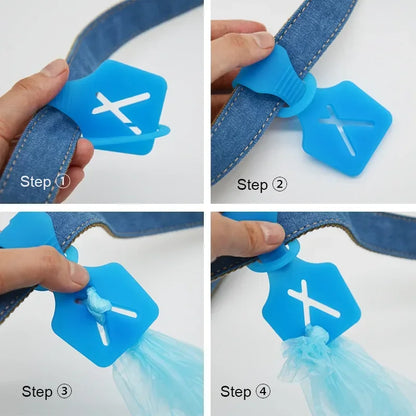 Silicone Dog Poop Bag Holder Clip – Hands-Free & Durable