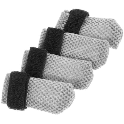 4 Pcs Cat Feet Scratch Protector Kitten Claw Caps Socks for Cats Mittens Indoor Anti Booties Polyester Nails Shoes