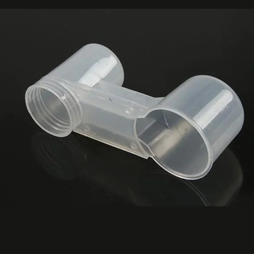 プラスチック製ペット用鳥用給水器、給水ボトル、カップ、猫、鶏、鳩、オウム、ハムスター用ダブルノズル、家庭用ガーデン用ウォーターガイド