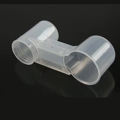 プラスチック製ペット用鳥用給水器、給水ボトル、カップ、猫、鶏、鳩、オウム、ハムスター用ダブルノズル、家庭用ガーデン用ウォーターガイド