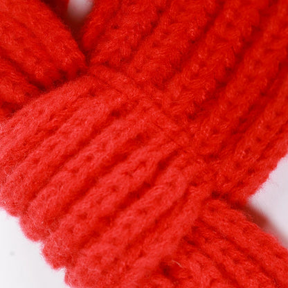 Winter Warm Knitted Pet Scarf Christmas Dog Scarf Collar New Year Pet Scarf for Small Medium Dog Teddy Chihuahua Dog Accessories