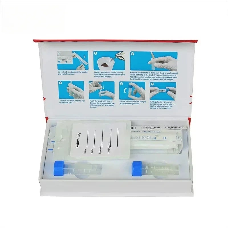 Veterinary Diagnostic Dna Collection test Swab Tube Kit Birds Cat Pet Canine Dna test Microbiology Test Kit