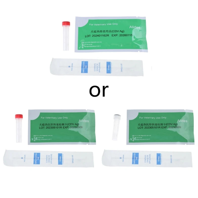 Pet Test Kits at Home for Dog or Cat Urine Stool Sample Collection Kits Result in 5-10 Minutes for CPV-CDV-FPV-TOXO-CCV