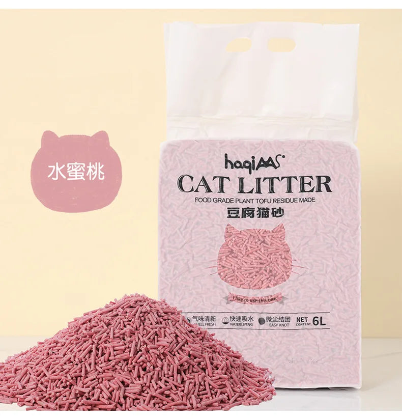 Original Tofu Cat Litter 6L Green Tea Mixed Plant Cat Litter Pet