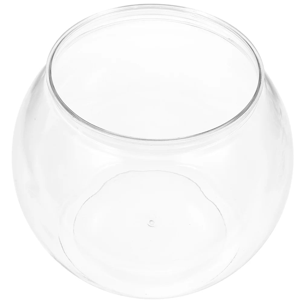 Plastic Fish Bowls Round Aquarium Clear Fish Keeper Tanks Vase Pot Goldfish Bowl Fish Bowls Diy Snow