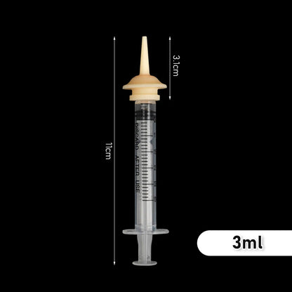 Pet Feeding Nipple for Kitten Puppy Newborn Cat Silicone Feeding Pacifier with Syringes for Mini Pet Small Dog Milk Feeding