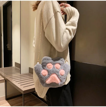Japanese Style Kawaii Bag Women Cartoon Plush Shoulder Bag for Women 2022 New Crossbody Bag Small Phone&Purse Bag Bolsa Feminina
