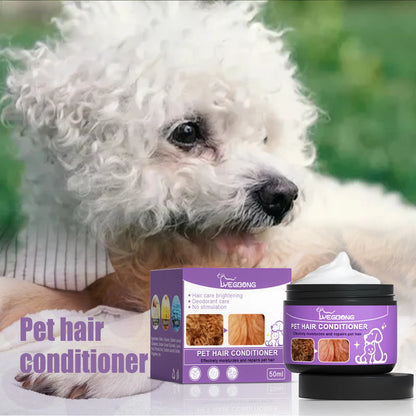 Pet Hair Care Essence Cat Hair Softening Moisturizing Dog Coat Conditioner Itch Relief Deodorizer Anti Flea Dog Hair Care Cream
