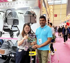 Luxury Pet Stroller Detachable and Folding Carrier Small Medium Dogs And Cats Trailer with Steel Pipe PC505 Large  Storage Bag