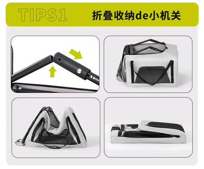 360 ° Rotating Rod Lightweight Folding Small And Medium Pet Stroller Outdoor 3-sided Breathable Window Cat Dog Backpack