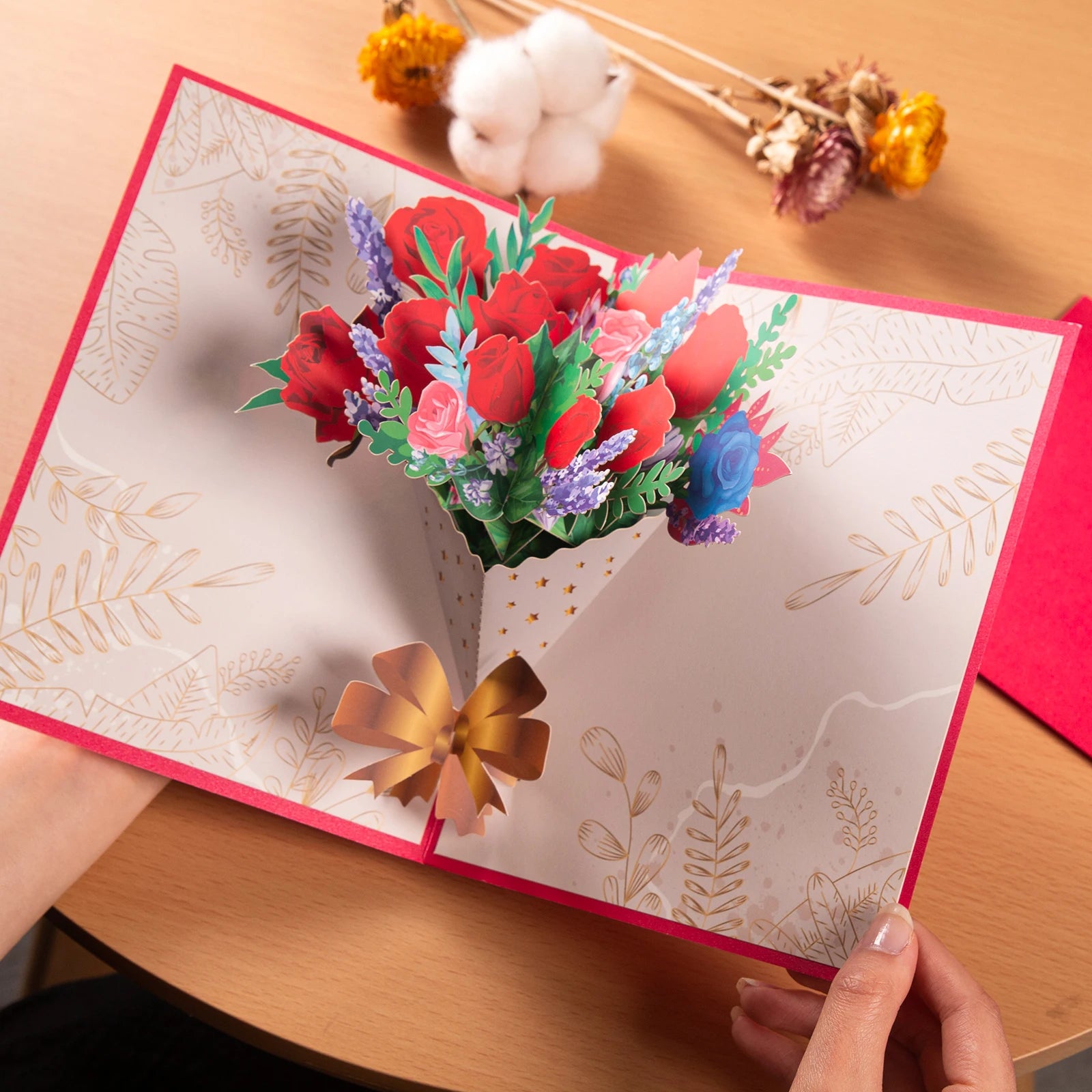 3D Cards Flowers Birthday Card Anniversary Maple Cherry Tree