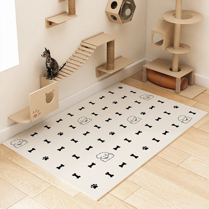 ペット用ゴミ箱 PVC防水・尿パッド付き犬用フェンス 犬小屋 滑り止めプラスチックカーペット 掃除不要