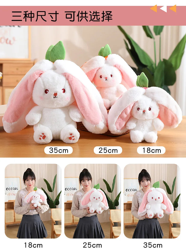 35cm Creative Funny Doll Carrot Rabbit  Toy Stuffed Soft Bunny  Toys for Kids Girls Birthday Gift