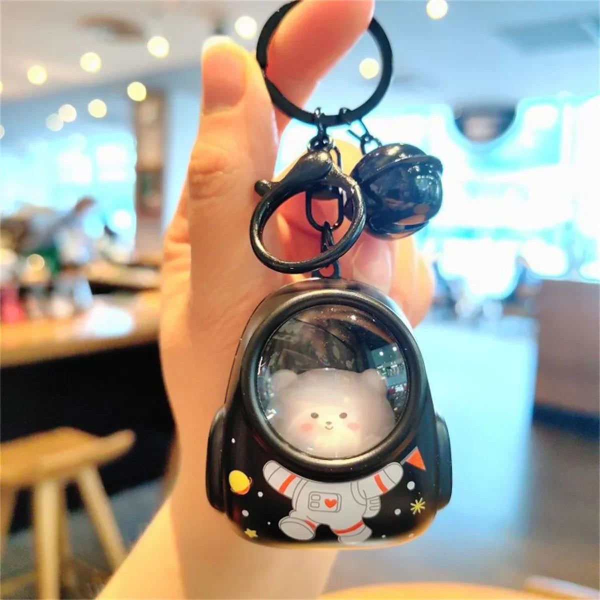 Cute Bear Bag Small Night Light Keychains Kawaii Bags Light Key Chain