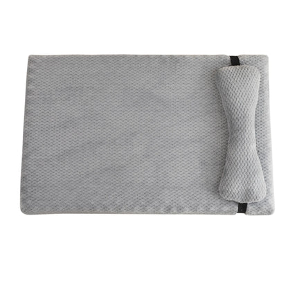 Warm Calming Dog Bed with Pillow Fluffy Plush Dog Mat for Dog with Removable Washable Cover for Large Medium Small Dogs and Cats