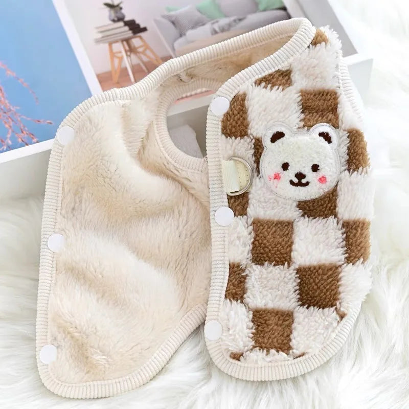 Winter Warm Hairless Cat Clothes for Cats Gotas Cute Pet Cardigan Sweater with Buckle Sphynx Kedi Vest mascotas Costume Clothing