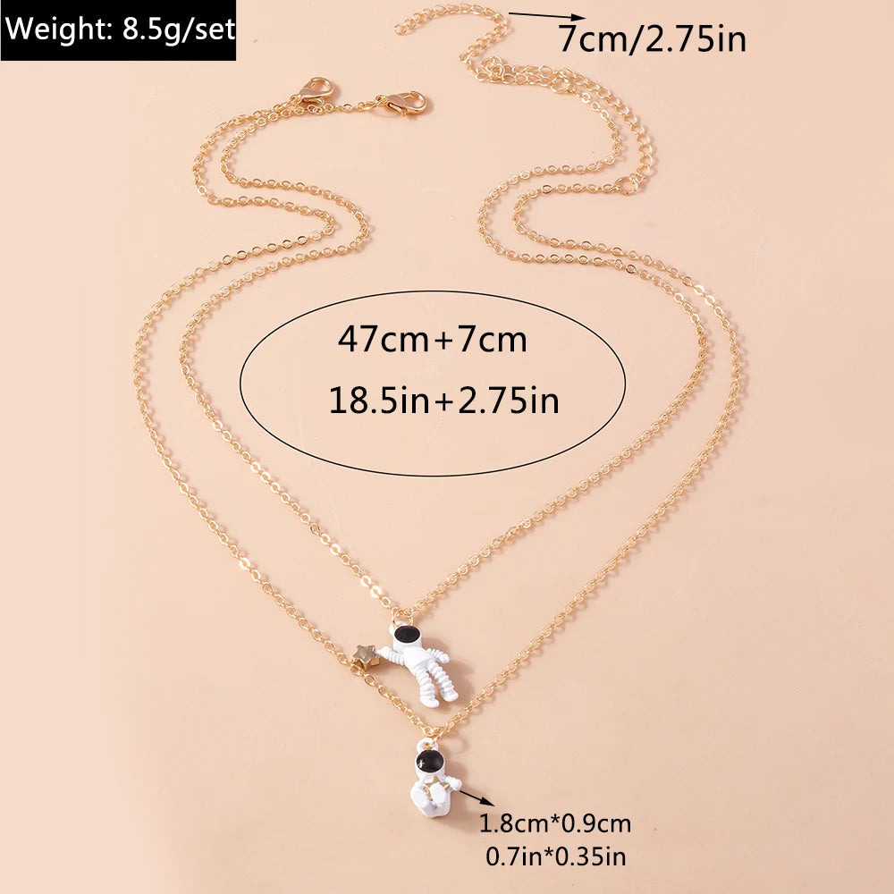 Cute Enamel Dog Cat Paw Necklaces for Women Men BFF Best Friends Couple Matching Pendant Necklace Set Birthday Gifts