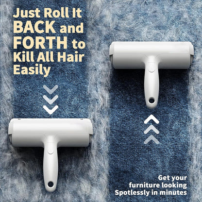 Pet Hair Remover With Washable Double-Sided Drum Adhesive Brush Suitable For Sofa Carpet Clothing And Bedding Hair Removal Tools