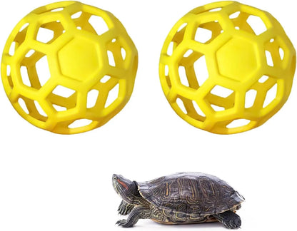 2Pcs Hanging Tortoise Treat Ball Vegetable Dispenser Hay Feeder Feeding Grass Ball for Tortoise Rabbit Guinea Pig Accessories