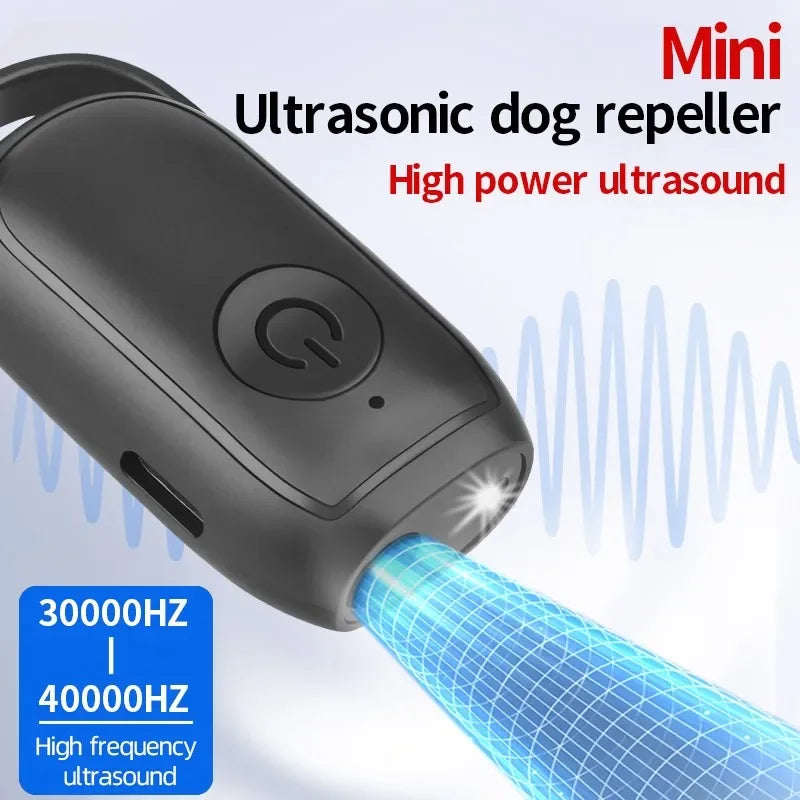 Mini Ultrasonic Dog Repeller Training Dog Stop Barking Smart Portable Outdoor Defense Dogs Anti-barking Training Device