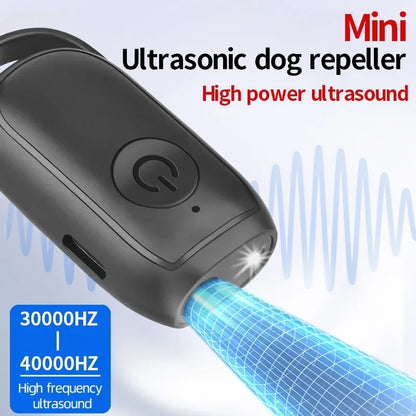 Mini Ultrasonic Dog Repeller Training Dog Stop Barking Smart Portable Outdoor Defense Dogs Anti-barking Training Device