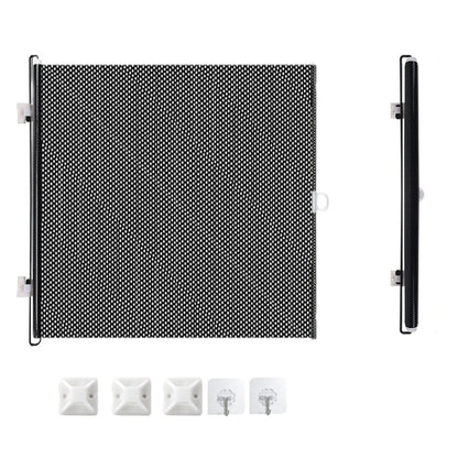 Durable Guard Retractable Fence Gate Barrier Folding Pet Safety Enclosure Universal Black Baby Safe Guard Door Home