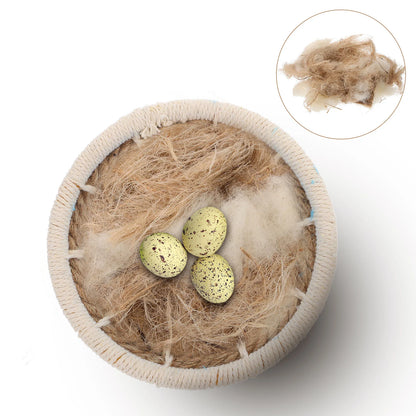 Bird Nesting Material Jute Nesting Material Nest / Fibre Birds Canaries Finches Nest Filled Grass Bird Cage Accessories
