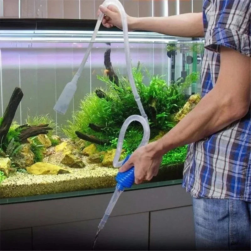 Aquarium Siphon Fish Tank Syphon Vacuum Gravel Water Filter Cleaner Pump Manual Cleaner Vacuum Cleaning Tools Accessories