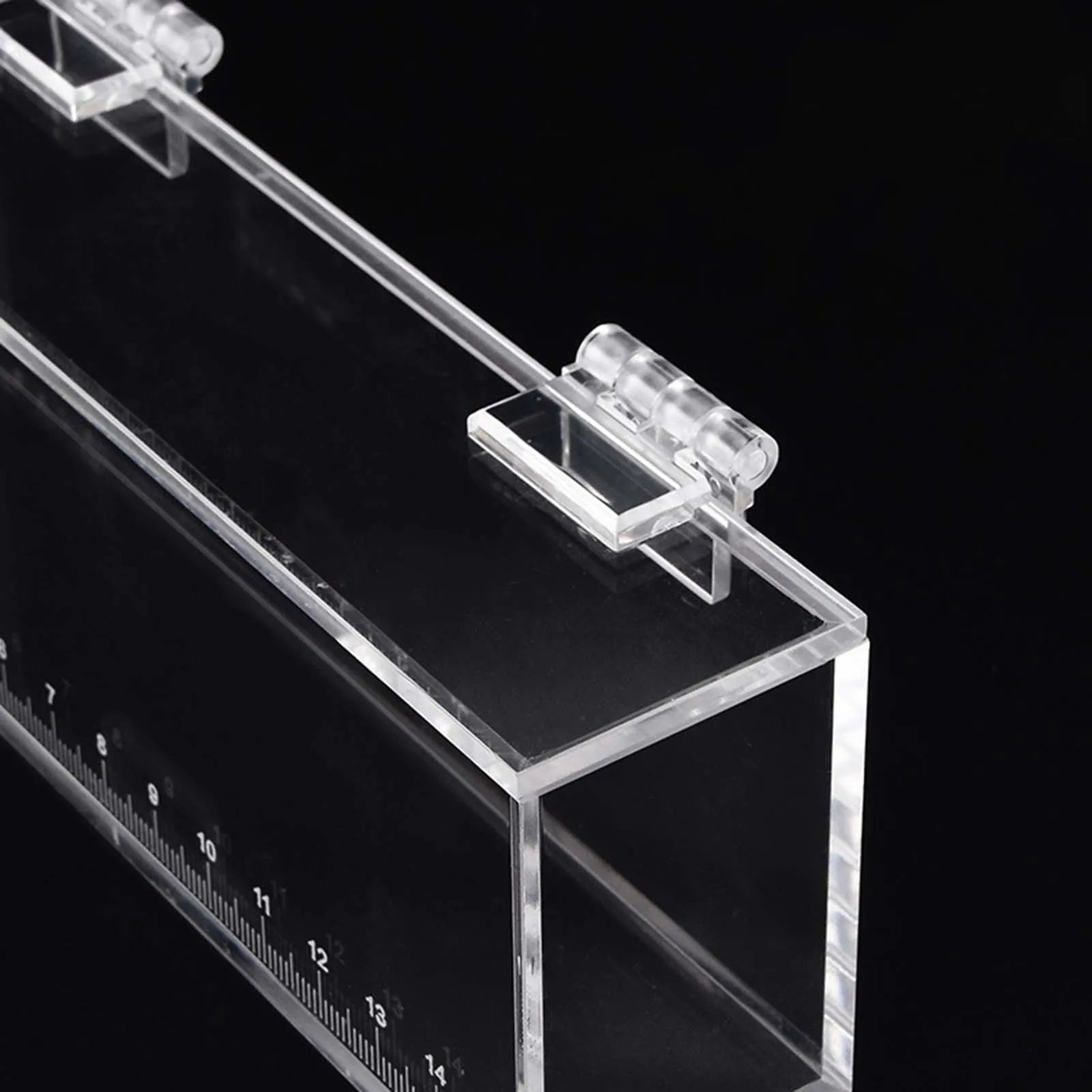 Portable Transparent Crystal Acrylic with Scale Fish Viewing Box Fish Tank Reptile Terrarium for Isolation Breeder Box Hatchery