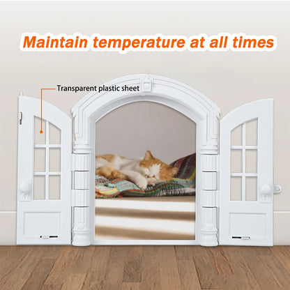 New Cat and Dog House, Cat Door, Dog Hole, No Flip Cover, Door Block, Pet Door, French Cat Door