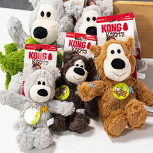Kong Patch Bear Chew Resistant Plush Toy Sound Making Stress Relief Tug of War for Puppies And Adult Dogs Pet Toys Short Plush