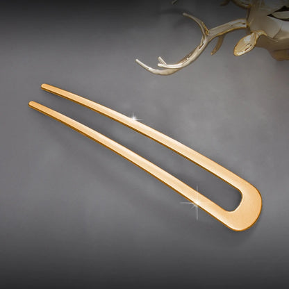 Fashion Luxury Silver Gold Color Elegant Shell Enamel Hairpin for Women Metal U Shape Hair Stick Hairwear Accessories Jewelry