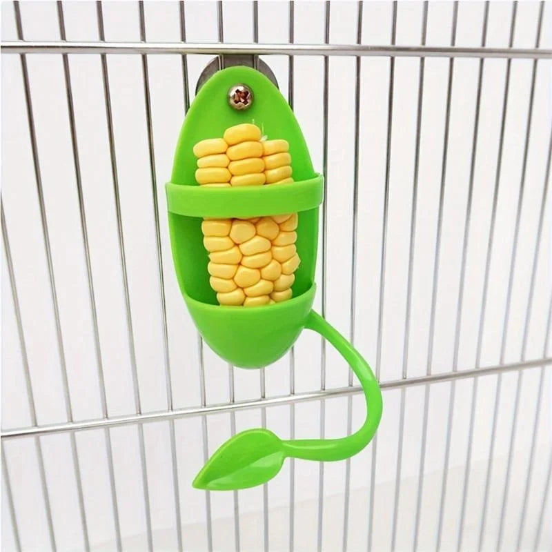 1pcs Bird Cuttlebone Holder Bird Cage Feeding Holder Vegetable Fruits Cuttlebone Holder for Parrot Budgies Parakeet Cockatiel