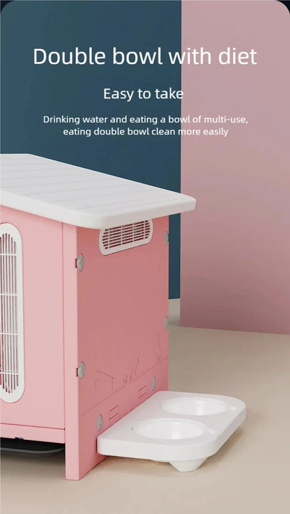 All-Season Plastic Dog House for Indoor & Outdoor Use