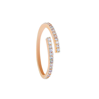 New 2024 Minimalist Thin Rings For Women Wedding Brilliant Cubic Zircon High Quality Versatile Female Finger Ring Jewelry Gifts