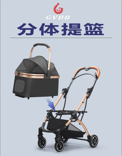 Foldable Lightweight Pet Cart for Cats & Small Dogs