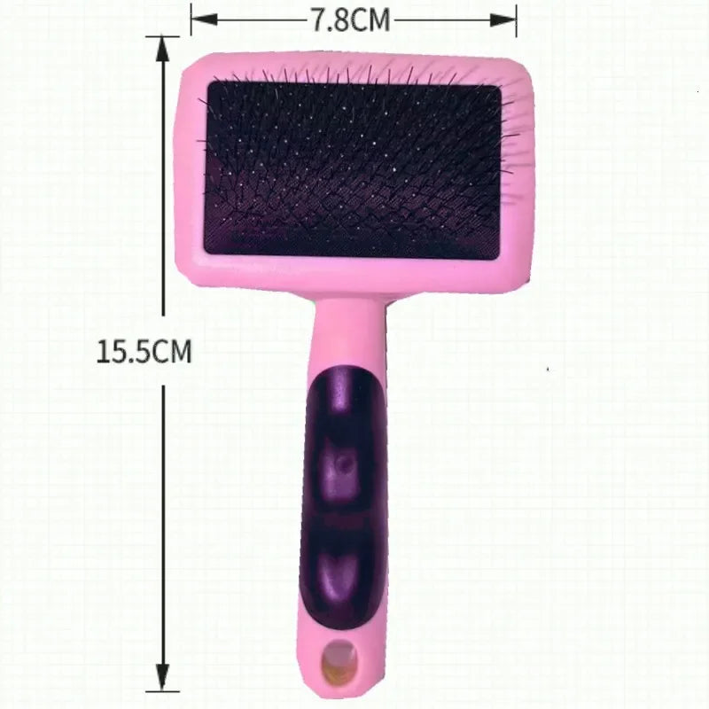 Dog Comb Dog Grooming Brush Massage Cat Brush Pet Hair Remover Stainless Steel Combs for Dogs Hair Knot Opening Pets Accessories