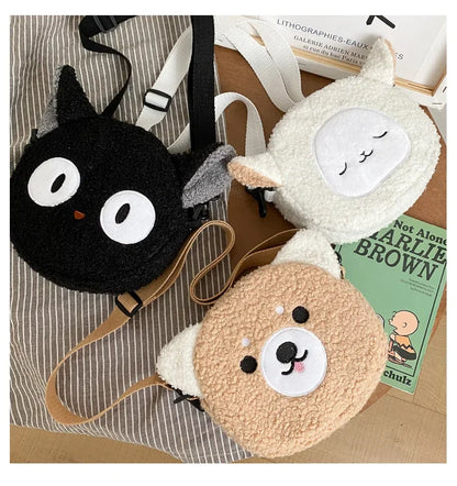 Japanese Style Kawaii Bag Women Cartoon Plush Shoulder Bag for Women 2022 New Crossbody Bag Small Phone&Purse Bag Bolsa Feminina