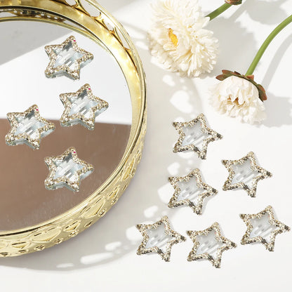 AWAYTR 5 Pcs Hollowed Star Hair Clips Star Snap Hairpins Sweet Headpiece Hair Barrettes Hair Accessories for Girls Dropship