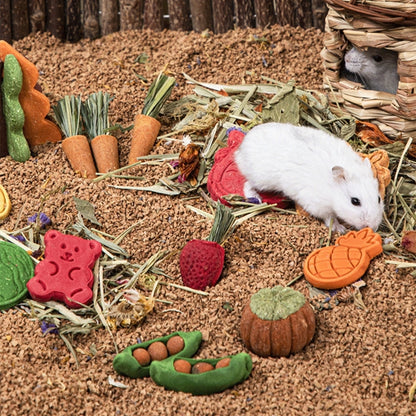 Guinea Pigs Hamster Rabbit Teeth Fruit Grinding Biscuit Small Pet Chew Toy Drop Shipping