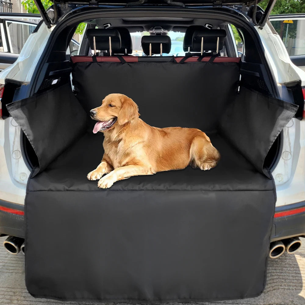 Waterproof 600D Oxford Cloth Dog Car Seat Cover Pet Travel Dog Carrier Car Trunk Mat SUV Cargo Liner For Dogs