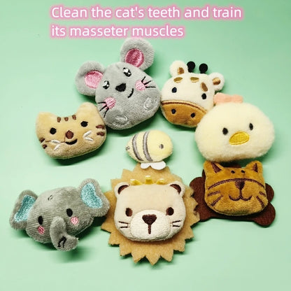 Pet Toy Set Cat Toy Set With Catmint Kitten Plush Catnip Toy With Scent Cat Mini Catnip Chewing Toy Teeth Grinding Pet Supplies