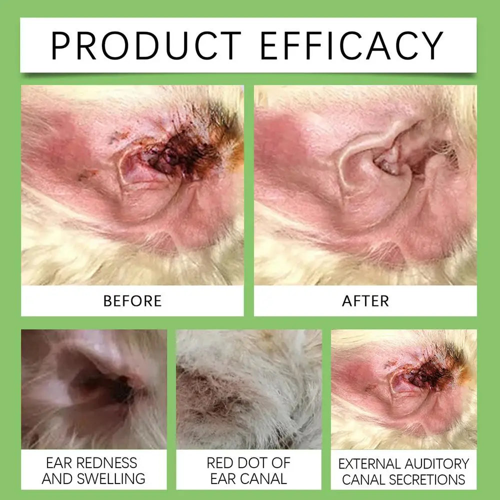 Dog Ear Cleaner Wipes Effective Cat Ear Wipes Dog Ear Cleaning Pads Soothing Dog Ear Cleaner Cat Ear Cleaner Wipes for Pet Dogs
