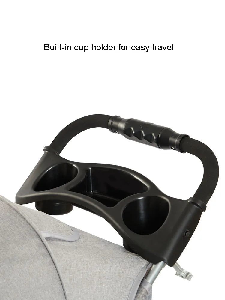 Three-wheeled Lightweight Foldable Pet Stroller Outdoor Small Dog And Cat Stroller With Storage Holder Cup Basket