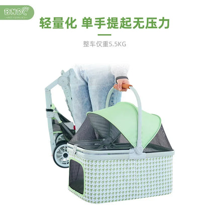 Detachable Pet Cart Detachable One Car Three-purpose Universal Pet Cart for Cats and Dogs