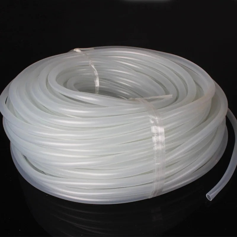 Silicone Aquarium Oxygen Pump Hose, Air Bubble Stone, Fish Tank, Pond Pump Tube, Food Grade Material, 4*6mm, 1m, 3M, 5m, 10m